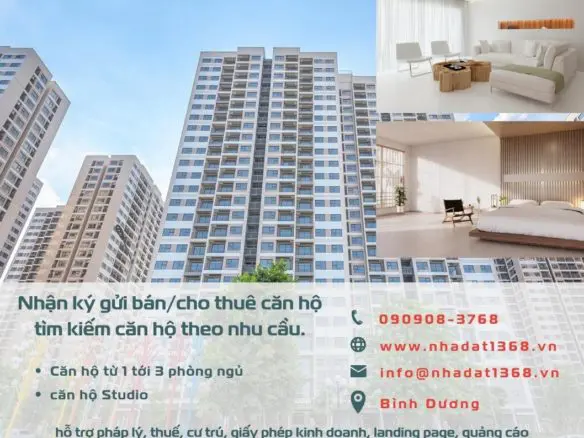 Nhận ký gửi báncho thuê căn hộ
