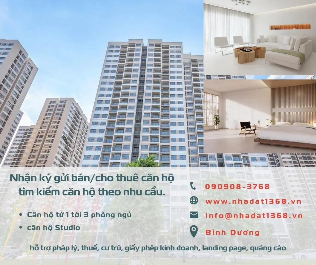 Nhận ký gửi báncho thuê căn hộ