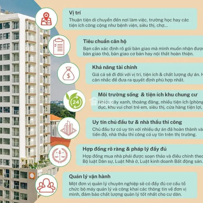Những lưu ý quan trọng khi chọn mua căn hộ chung cư