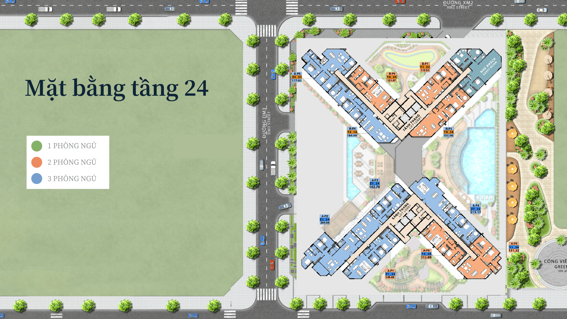 Mặt bằng tầng 24